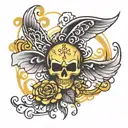 childhood cancer  tattoo design idea