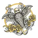 childhood cancer  tattoo design idea