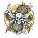 childhood cancer  tattoo design idea