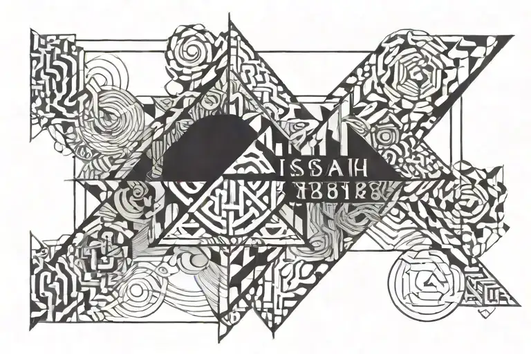 Isaiah 6:8 written tattoo design idea