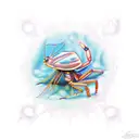 neocaridina shrimp tattoo design idea