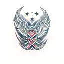 sickle and hammer tattoo design idea