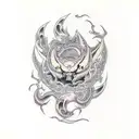 Morgana and Thresh tattoo design idea
