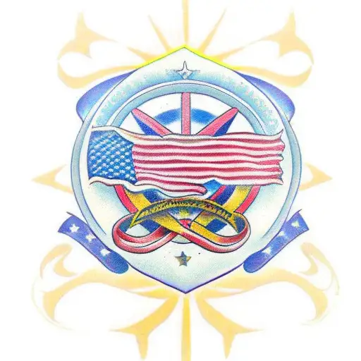Discipline, peace, love, courage, resilient tattoo design idea