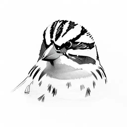 Sparrow tattoo design idea