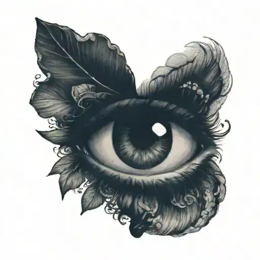 a female face with a dart stuck in the pupil of each eyeball. the face is encapsulated in a heart shape tattoo design idea