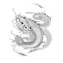 koi carp and dragon tattoo design idea