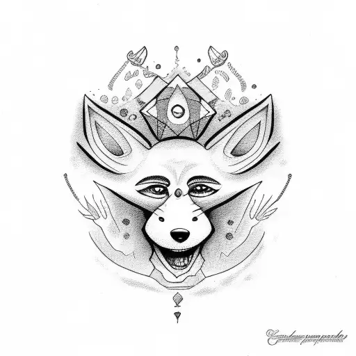 Courage the cowardly dog  tattoo design idea