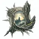 It will be from elbow to wrist, featuring the LOTR universe and taking Argonath and the broken sword (narsil) as the main theme. tattoo design idea