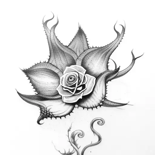 carnivorous plants  tattoo design idea