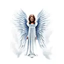 the angel gabriel  tattoo design idea