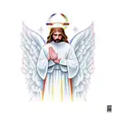 the angel gabriel  tattoo design idea