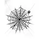 Spider Web tattoo design idea