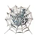 Spider Web tattoo design idea