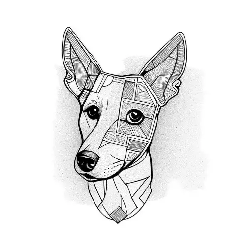 jack russell head tattoo design idea