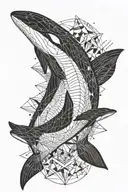 orca, cool,scary,  tattoo design idea