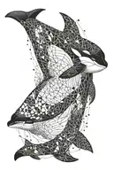 orca, cool,scary,  tattoo design idea