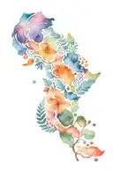 AFRICAN AND ORISHA ELEMENTS tattoo design idea