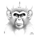 Monkey king   tattoo design idea