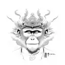 Monkey king   tattoo design idea