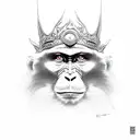 Monkey king   tattoo design idea