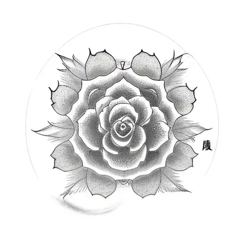 love kanji tattoo design idea