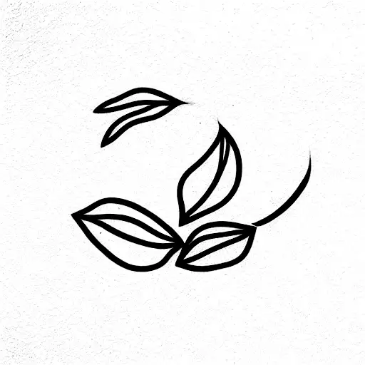 shoulder tattoo of a pistachio branch tattoo design idea