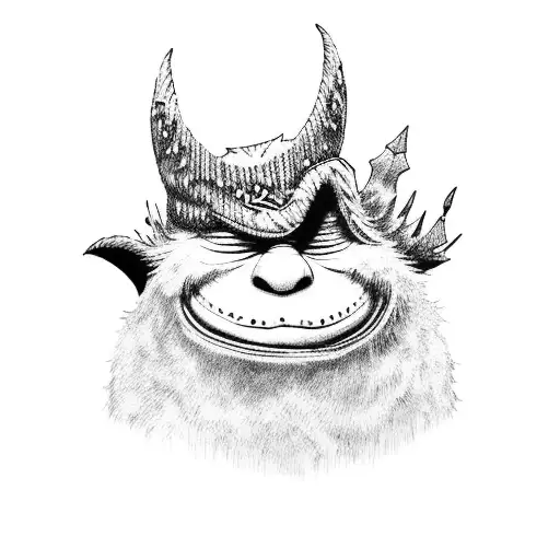 Where The Wild Things Are Cowboy Hat tattoo design idea