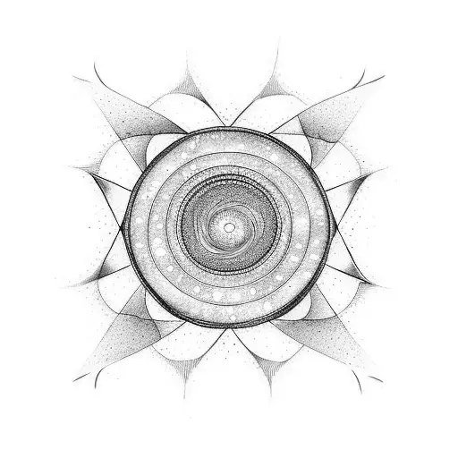 a spiral galaxy  tattoo design idea