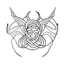 Libra and scorpio tattoo design idea