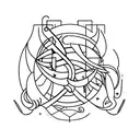 Libra and scorpio tattoo design idea