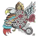 peru and washington dc tattoo design idea