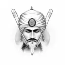 sikh warrior tattoo small tattoo design idea