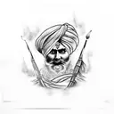 sikh warrior tattoo small tattoo design idea