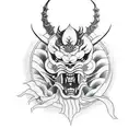 devil in japanese tattoo design idea