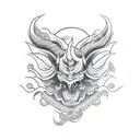 devil in japanese tattoo design idea