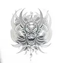 devil in japanese tattoo design idea
