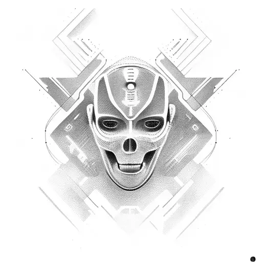 Artificial intelligence  tattoo design idea