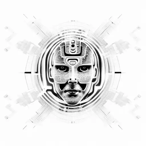 Artificial intelligence  tattoo design idea