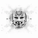 Artificial intelligence  tattoo design idea