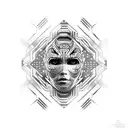 Artificial intelligence  tattoo design idea