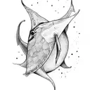 stingray tattoo design idea