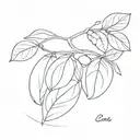 Lima bean on a river tattoo design idea