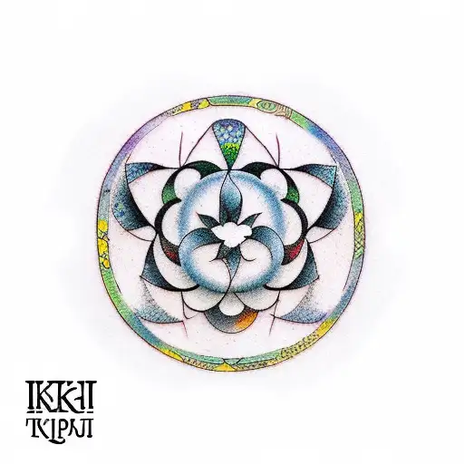 Incorporate the concept of balance and harmony from the Ikigai philosophy into a tattoo design tattoo design idea
