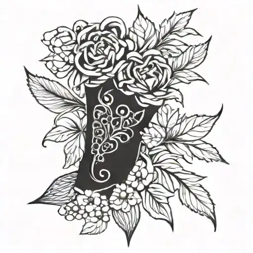 Date tattoo design idea