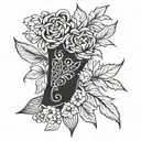 Date tattoo design idea