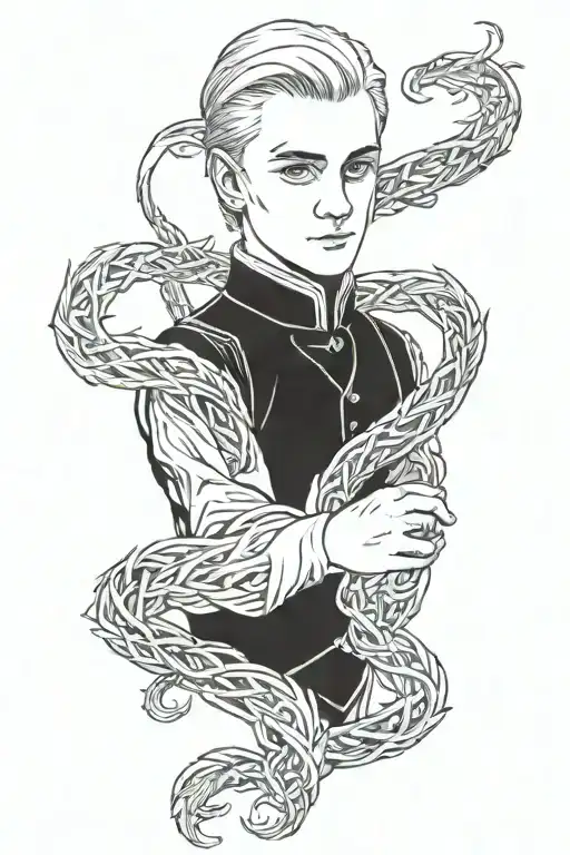 Draco Malfoy tattoo design idea