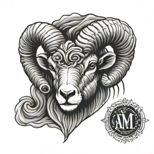 aries ram tattoo design idea
