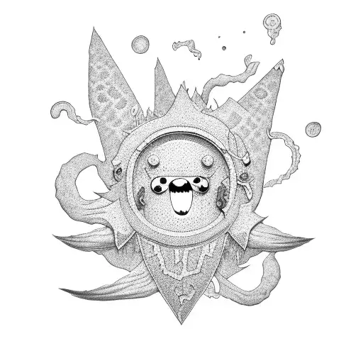 adventure time fern tattoo design idea