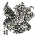 Chinese words tattoo design idea